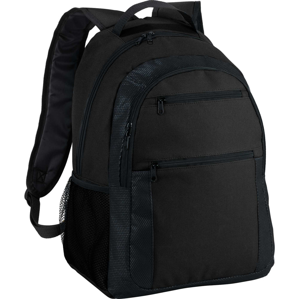Executive Laptop Backpack with Organizer Panel, 15 Inch Full Color - Black - Photo 2