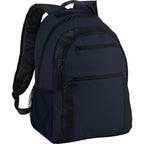 Executive Laptop Backpack with Organizer Panel, 15 Inch Full Color - Navy - Photo 2