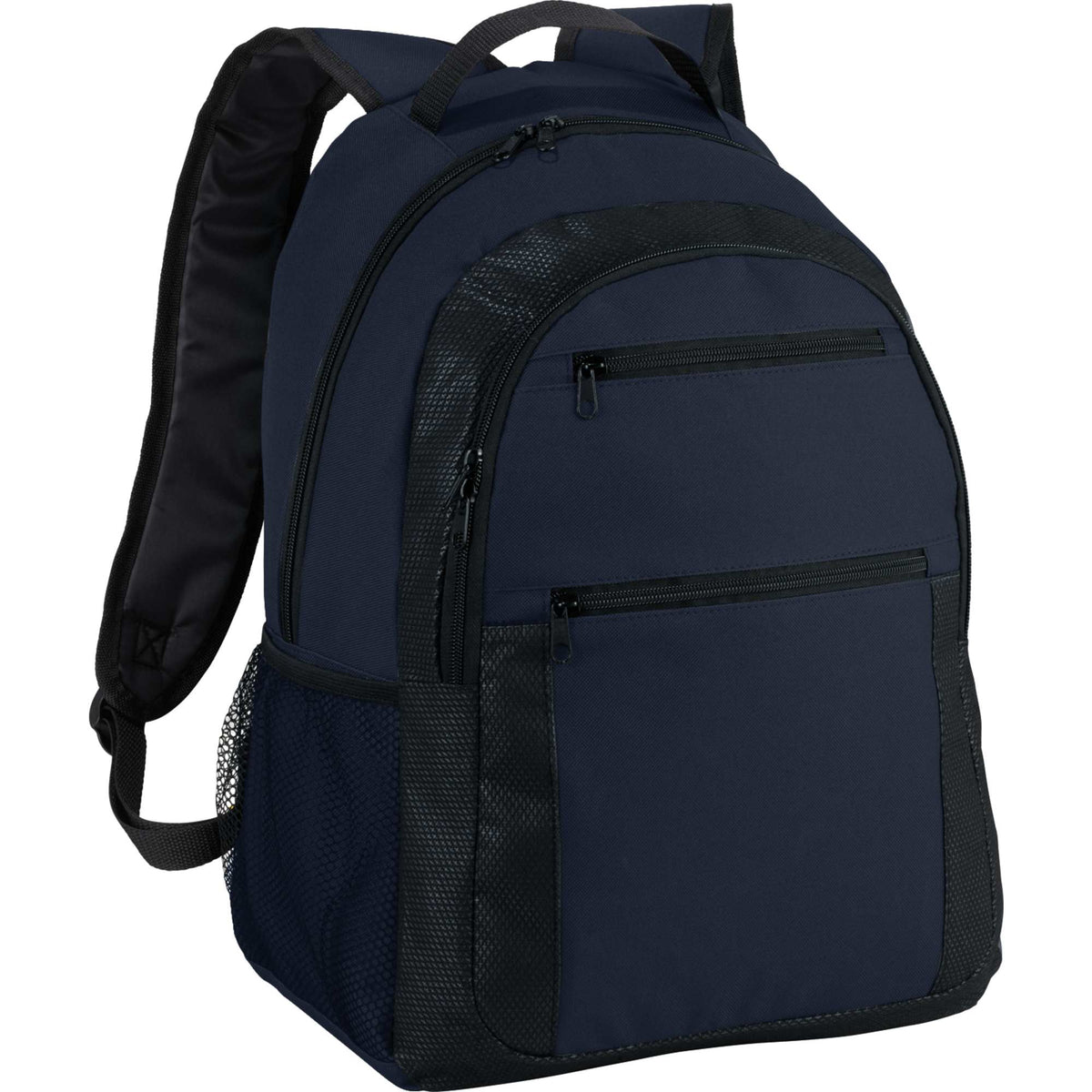 Executive Laptop Backpack with Organizer Panel, 15 Inch Full Color - Navy - Photo 2