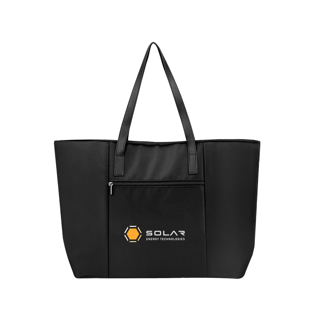 Executive Laptop Tote Bag in Recycled PET Full Color - Black - Colorbrite