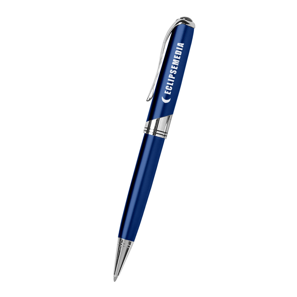 Executive Pen, Custom Printed - Blue - Pad Print