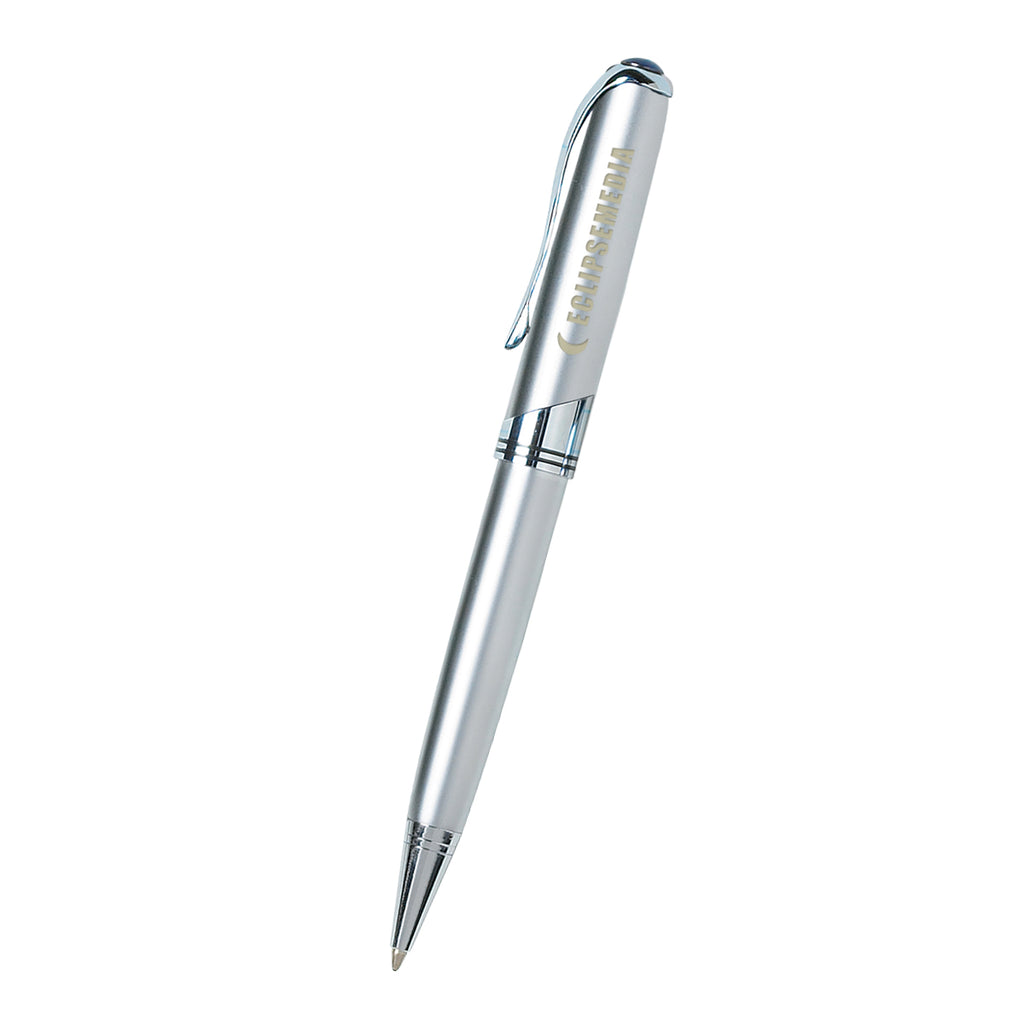 Executive Pen, Custom Printed - Silver - Laser Engraving
