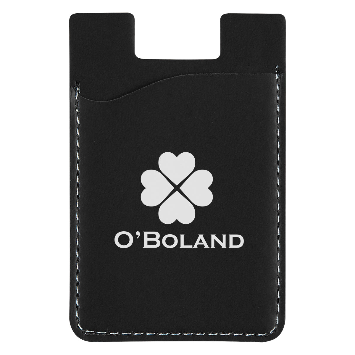 Executive Wallet for Phones Debossing - Black - Silk Screen