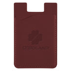 Executive Wallet for Phones Debossing - Brick Red - Debossing