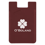 Executive Wallet for Phones Debossing - Brick Red - Silk Screen