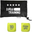 Exercise Dice Set in a Recycled Pouch Transfer - Yellow - Front