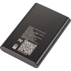 Exo Power Bank in Recycled Aluminum, 5,000 mAh Full Color - Black - Back