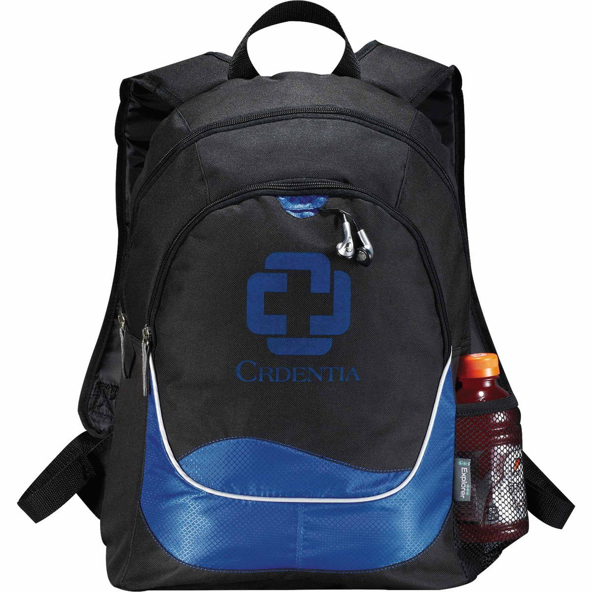 Explorer Kids Backpack with Reflective Details - Royal - Front 2