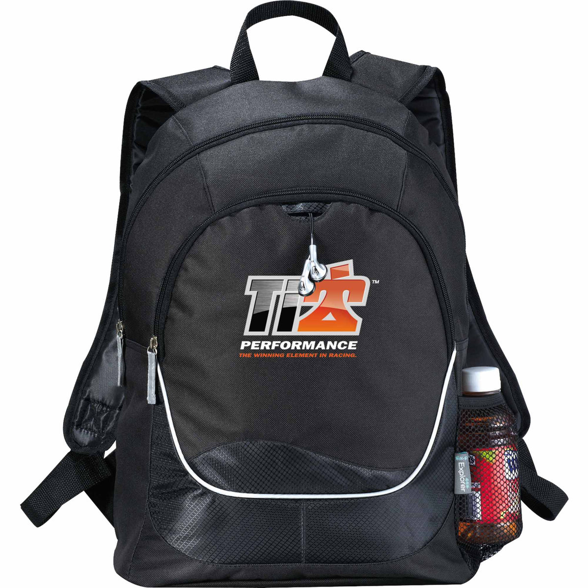 Explorer Kids Backpack with Reflective Details Transfer - Black - Front 2