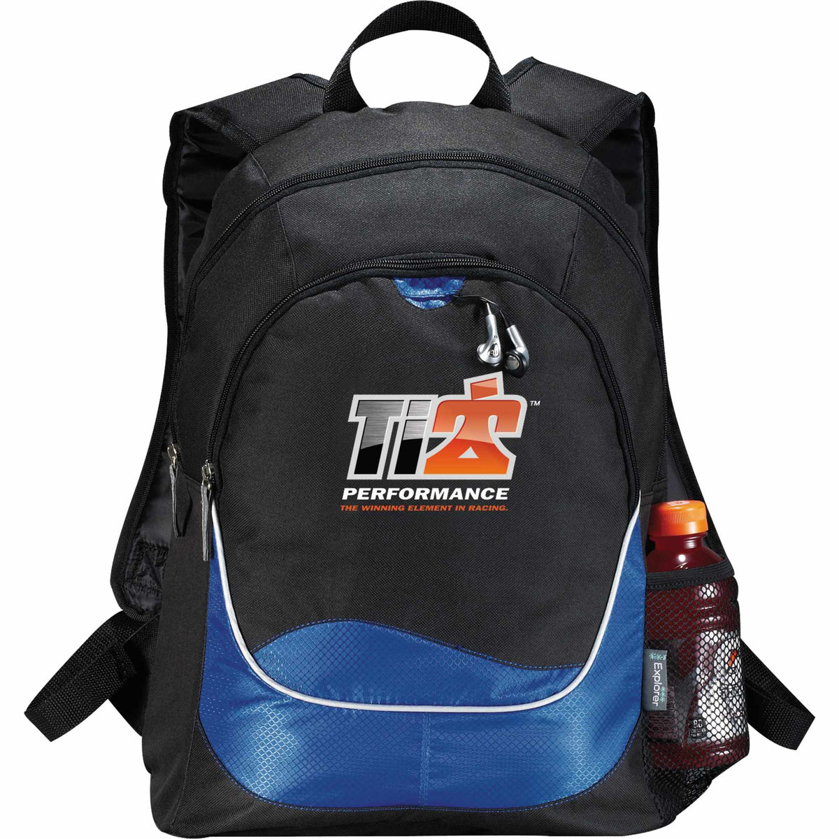 Explorer Kids Backpack with Reflective Details Transfer - Royal - Front