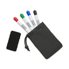 Expo Dry Erase Marker Kit in a Recycled Cinch Bag - Black - View 2
