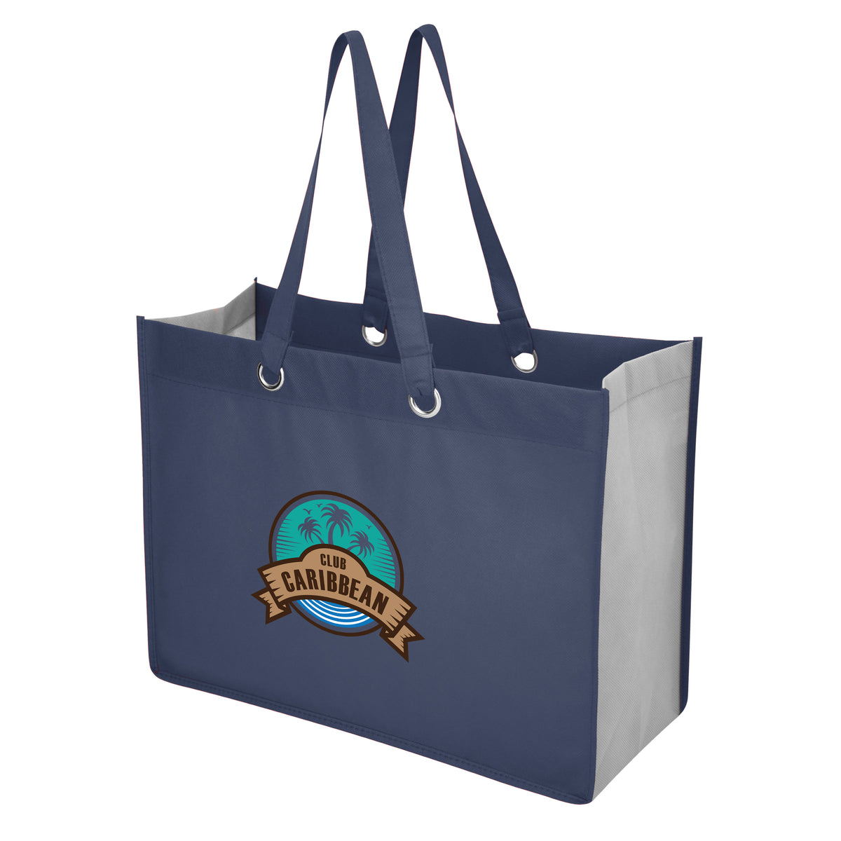 Expo Recycled Shopper Tote Bag, Non-Woven - Colorbrite