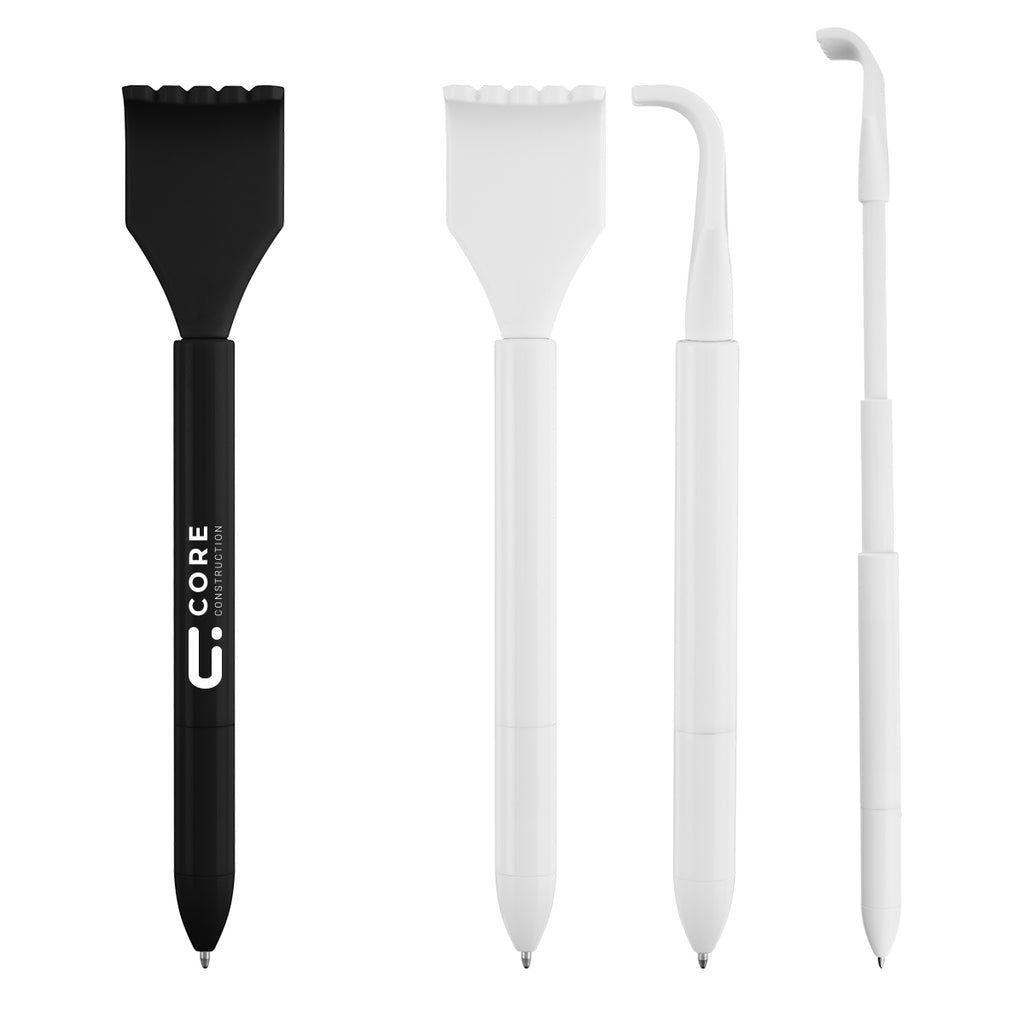Extendable Back Scratcher Pen in Recycled ABS - rABS Extendable Back Scratcher Pen