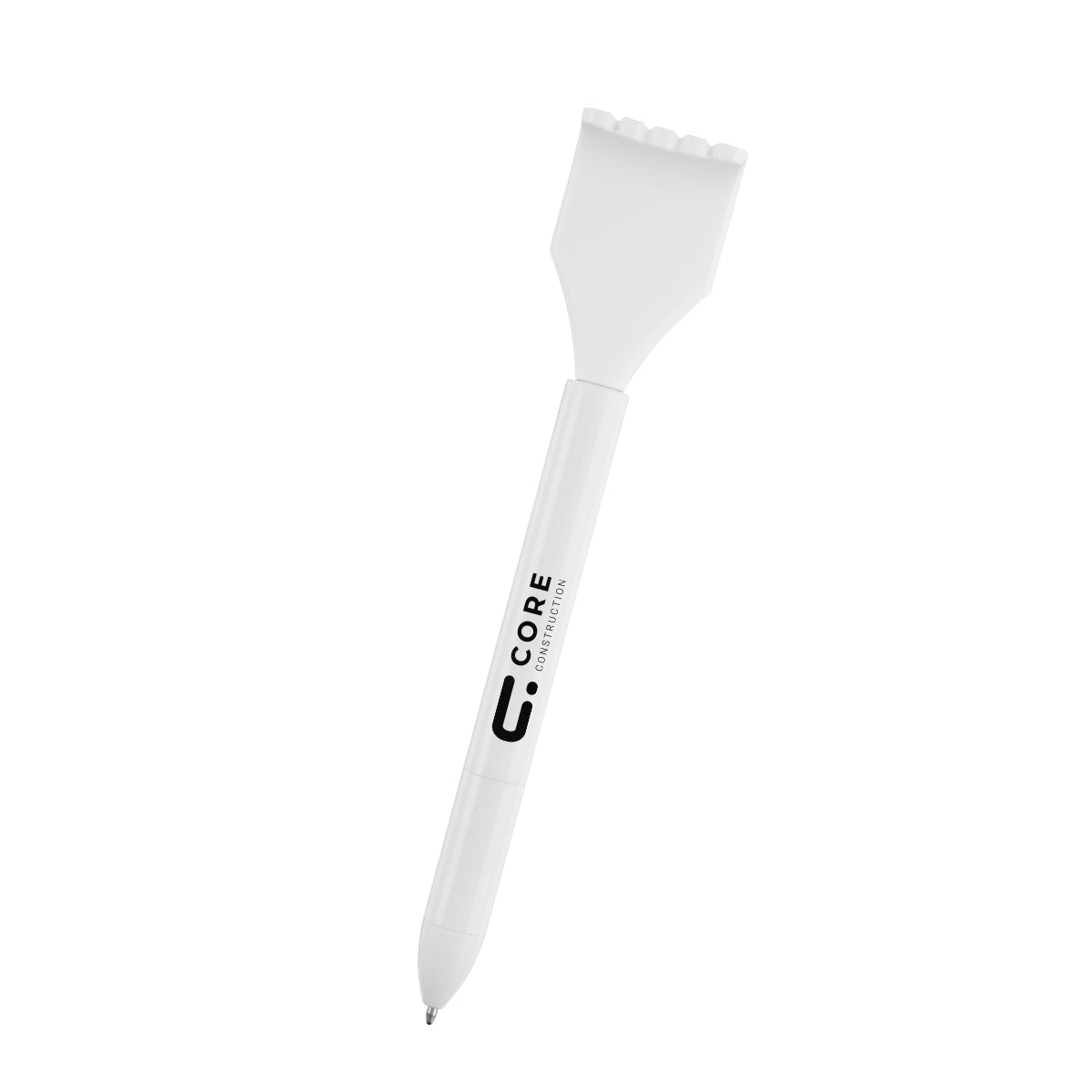 Extendable Back Scratcher Pen in Recycled ABS - White - Pad Print