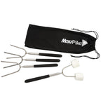 Extendable Roasting Sticks with Carry Case, 34 Inches Transfer - Black - Front