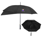 Extended Coverage Umbrella, 47 Inch Arc - Black with Black - Colorbrite