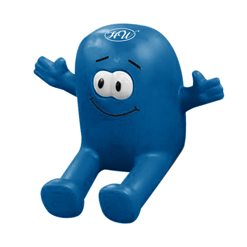 Eye Poppers Stress Reliever and Phone Stand - Blue - Pad Print
