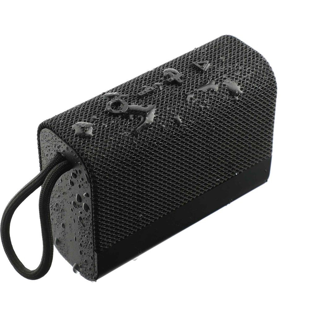 Fabric Banner Slim Waterproof Speaker, IP67 - Black - Right Angle 3