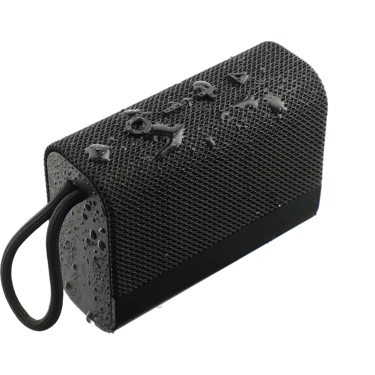 Fabric Banner Slim Waterproof Speaker, IP67 - Black - Right Angle 3