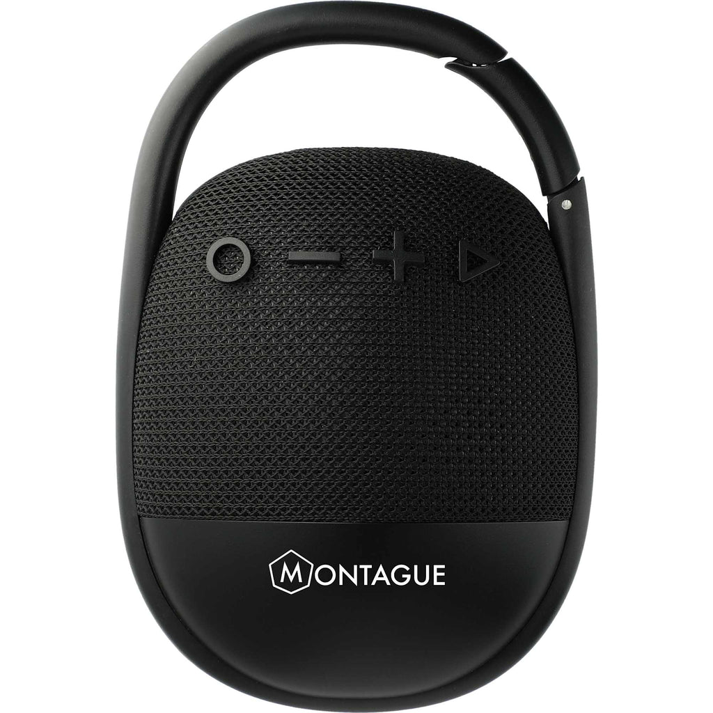 Fabric Clip Waterproof Speaker, 5W - Black - Front