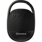 Fabric Clip Waterproof Speaker, 5W - Black - Front
