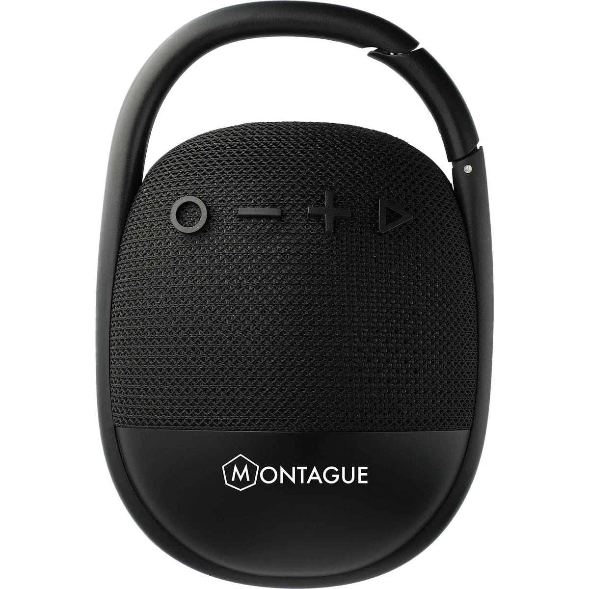 Fabric Clip Waterproof Speaker, 5W - Black - Front
