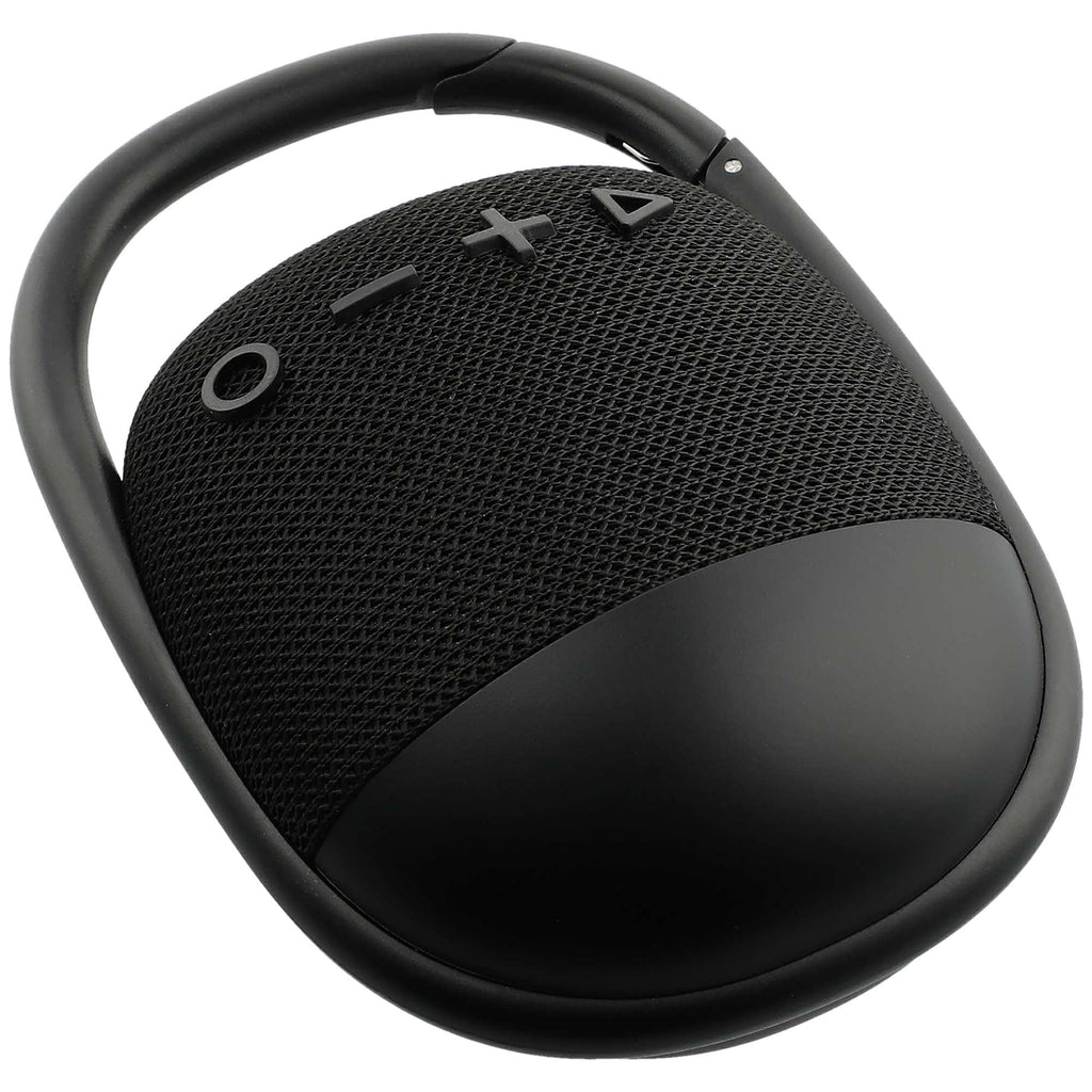 Fabric Clip Waterproof Speaker, 5W - Black - Right Angle 6