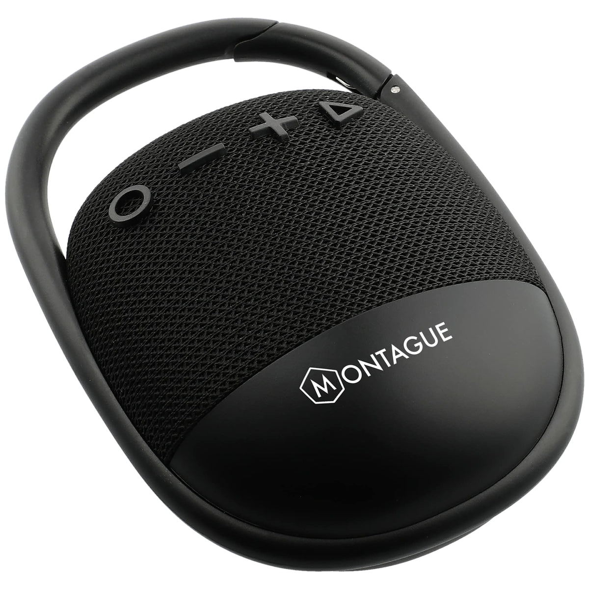 Fabric Clip Waterproof Speaker, 5W - Black - Right Angle