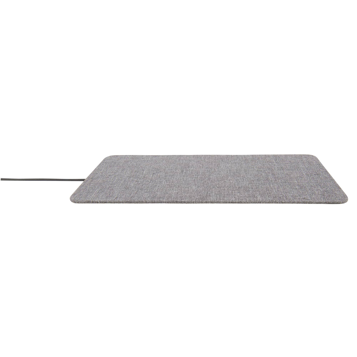 Fabric-Covered Ultra Thin Wireless Charger Transfer - Gray - Photo 6