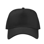 Fairway Cap, 5 Panel Embroidery - Black - Front