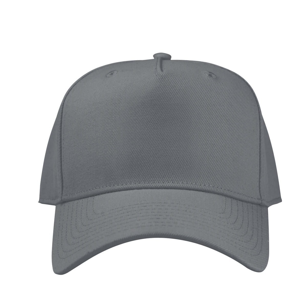 Fairway Cap, 5 Panel Embroidery - Gray - Front