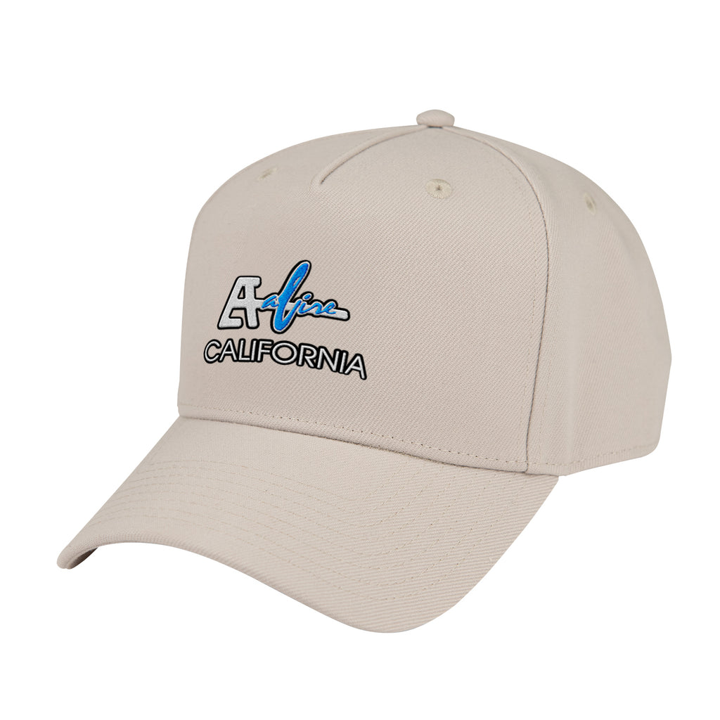 Fairway Cap, 5 Panel Embroidery - Khaki - Embroidery