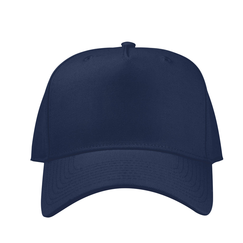 Fairway Cap, 5 Panel Embroidery - Navy - Front