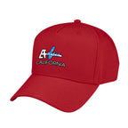 Fairway Cap, 5 Panel Embroidery - Red - Colorbrite
