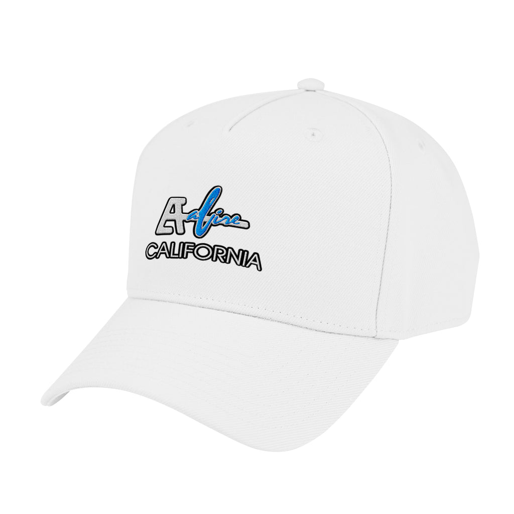 Fairway Cap, 5 Panel Embroidery - White - Embroidery