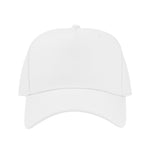 Fairway Cap, 5 Panel Embroidery - White - Front