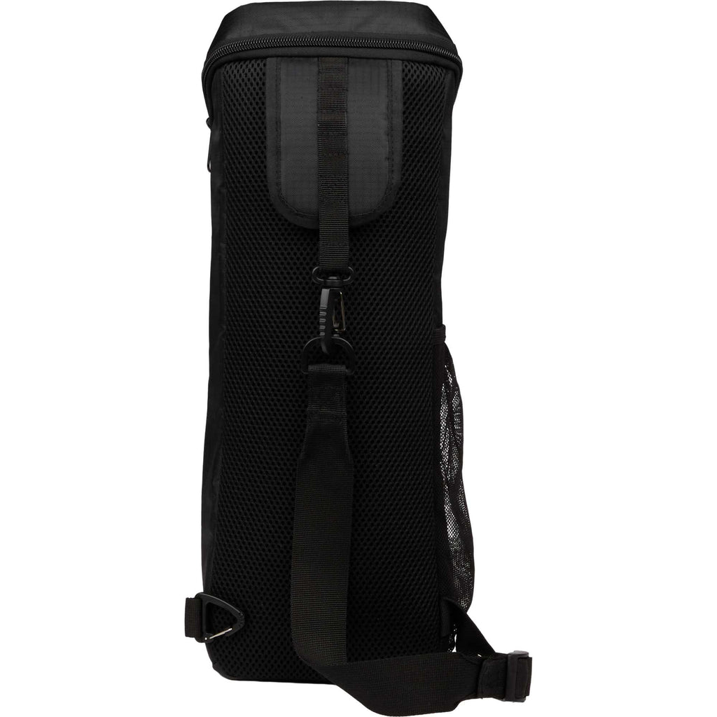 Fairway Recycled Golf Cooler for 6 Cans Embroidery - Black - Back