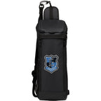 Fairway Recycled Golf Cooler for 6 Cans Transfer - Black - Front