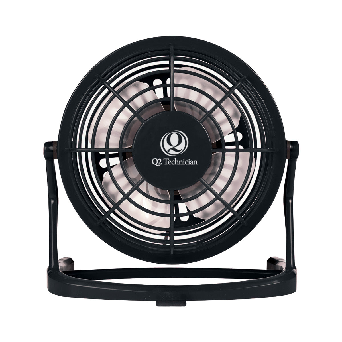 Fan That Plugs Into USB - Black - Pad Print