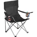 Fanatic Folding Event Chair with Cup Holders - Black - Right Angle
