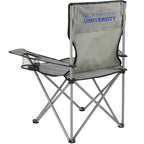 Fanatic Folding Event Chair with Cup Holders - Gray - Front