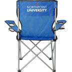 Fanatic Folding Event Chair with Cup Holders - Royal - Front 2