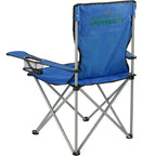 Fanatic Folding Event Chair with Cup Holders - Royal - Front