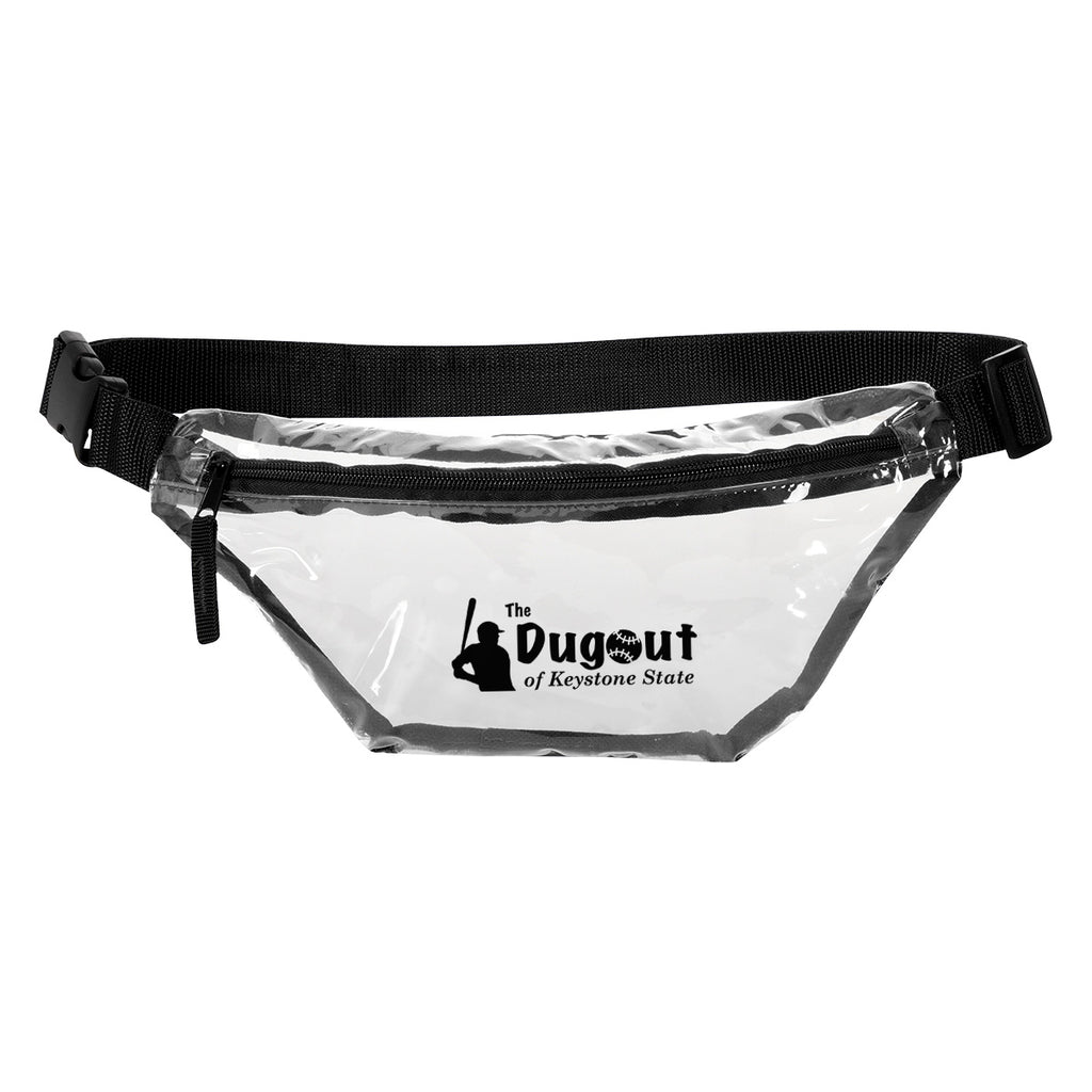 Fanny Pack, Clear Choice - Clear with Black - Silk Screen