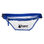 Fanny Pack, Clear Choice - Clear With Royal - Silk Screen