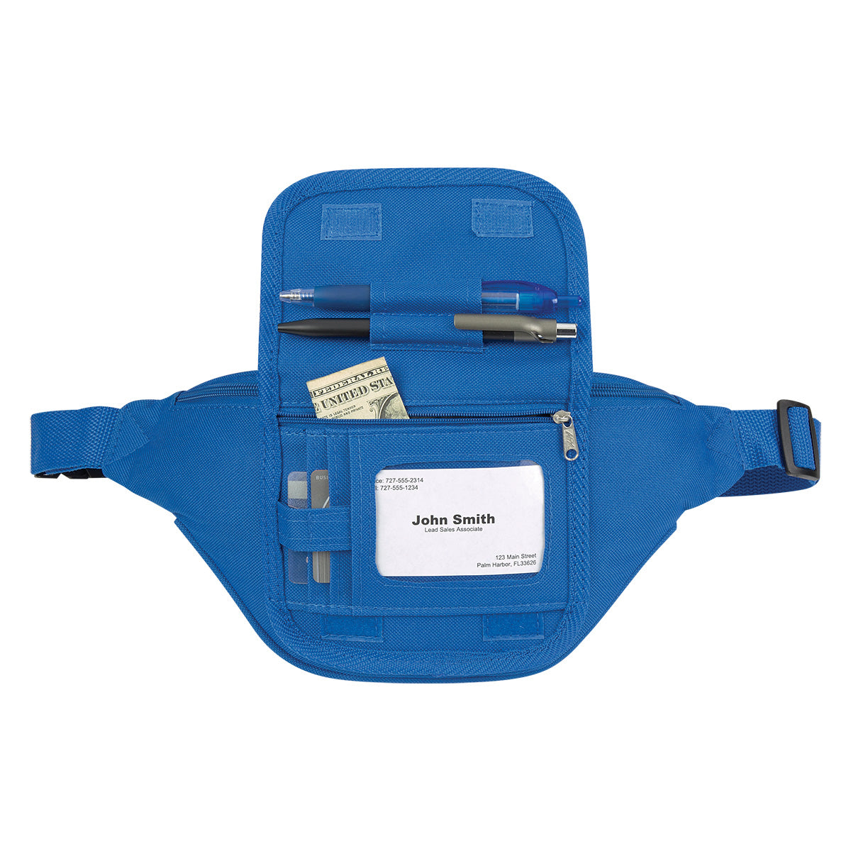 Fanny Pack with Inner Organizer - Royal Blue - Propped