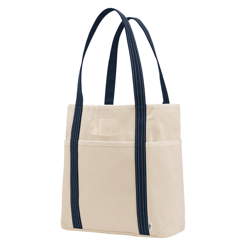 Farm Stand Cotton Canvas Dual Handle Tote, 14 oz - Angle