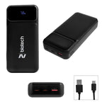Fast Charge Laptop Power Bank, 65W and 20,000 mAh Full Color - Black - Silk Screen