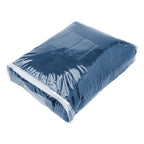 Faux Fur Bubble Blanket in Recycled PET - Navy - OptionalBag