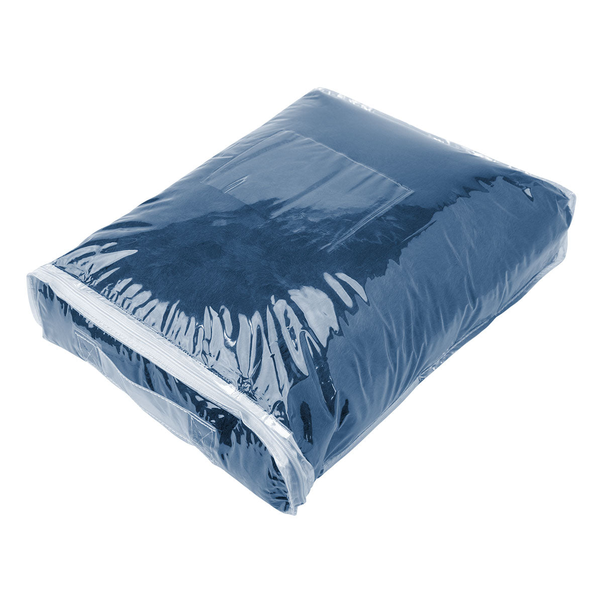 Faux Fur Bubble Blanket in Recycled PET - Navy - OptionalBag